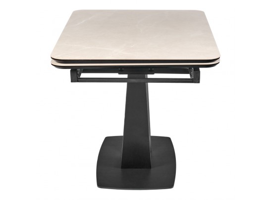 Стол Vito раскладной 120-184x80x75см, керамогранит бежевый, чёрный в Набережных Челнах