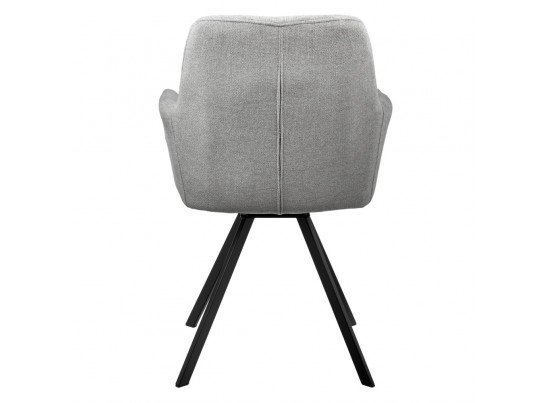 Комплект из 2-х стульев Grant серый шенилл на поворотном механизме в Набережных Челнах