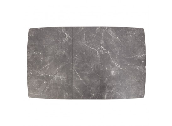 Стол Oslo раскладной 100-130x80x76см, Мрамор Сиена, белый в Набережных Челнах