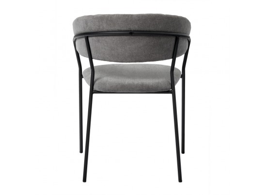 Стул Turin серый вельвет с чёрными ножками в Набережных Челнах