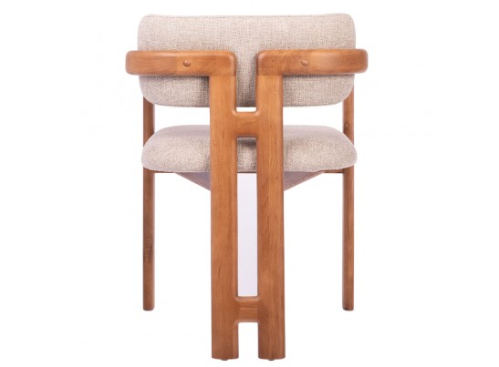 Стул Rich рогожка латте с ножками цвета орех в Набережных Челнах