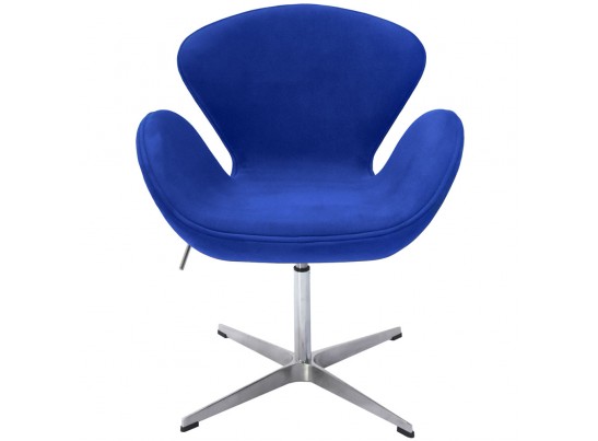 Кресло SWAN CHAIR синий, искусственная замша в Набережных Челнах Кресло SWAN CHAIR синий, искусственная замша в Набережных Челнах
