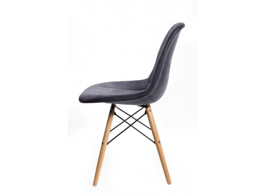 Стул Eames DSW leather черный в Набережных Челнах