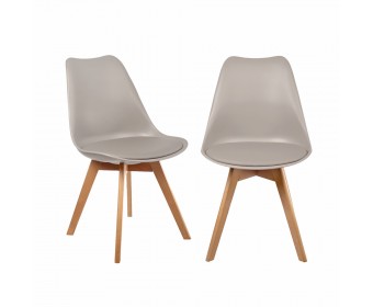 Комплект из 2-х стульев Eames Bon латте