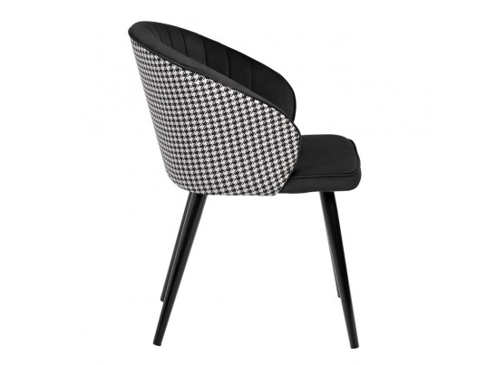 Стул Paola чёрный с жаккардом в Набережных Челнах