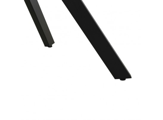 Стол Arthur раскладной 120-184x80x75см, керамогранит белый мрамор Greys White, чёрный в Набережных Челнах