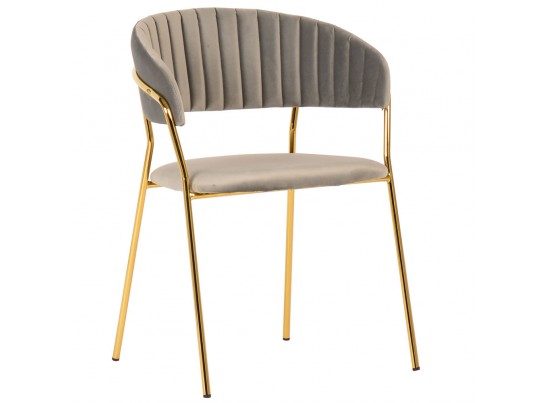 Комплект из 2-х стульев Turin латте с золотыми ножками в Набережных Челнах