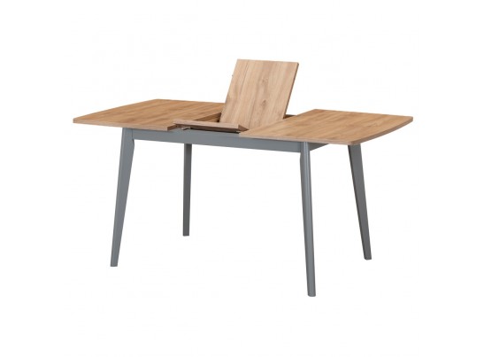 Стол Oslo раскладной 100-130x80x76см, Дуб Навара, серый в Набережных Челнах