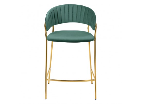 Стул полубарный Turin мятный с золотыми ножками в Набережных Челнах