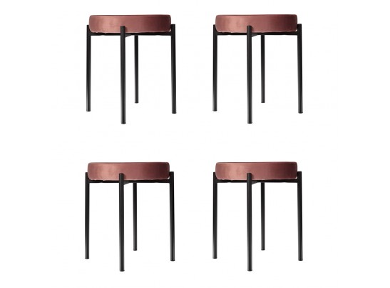 Комплект стульев-табуретов Bug коралловый в Набережных Челнах