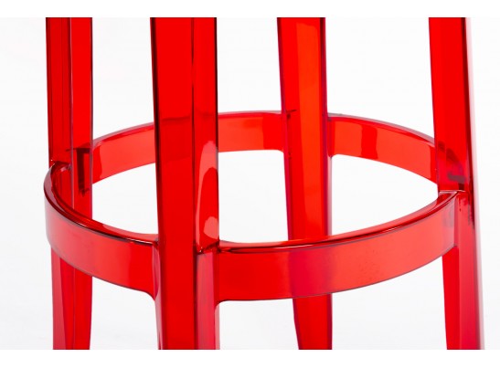 Стул барный Charles Ghost красный в Набережных Челнах