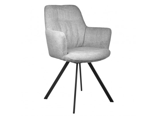 Комплект из 2-х стульев Grant серый шенилл на поворотном механизме в Набережных Челнах