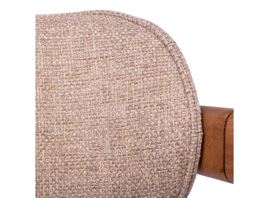 Стул Rich рогожка латте с ножками цвета орех в Набережных Челнах