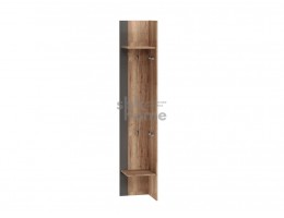 Полка ПХ-3 угловая, Ханна (350*371*2110) Дуб галифакс Табак, 50303