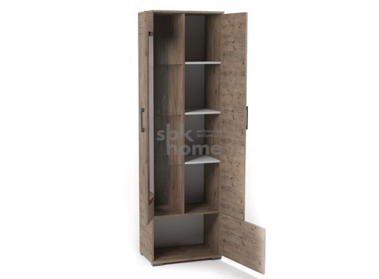 Пенал Д-3п со стеклом правый, Денвер (600*377*2020) Дуб Веллингтон, 31406 в Набережных Челнах