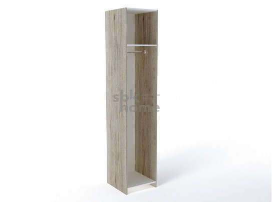 Шкаф 1-но дверный, Мале (466*544*2278) Дуб галифакс белый, 11210 в Набережных Челнах