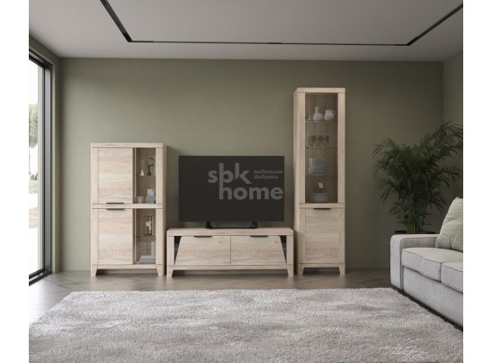 Тумба ТВ, Юта (1400*477*500) Дуб Мария, 31712 в Набережных Челнах