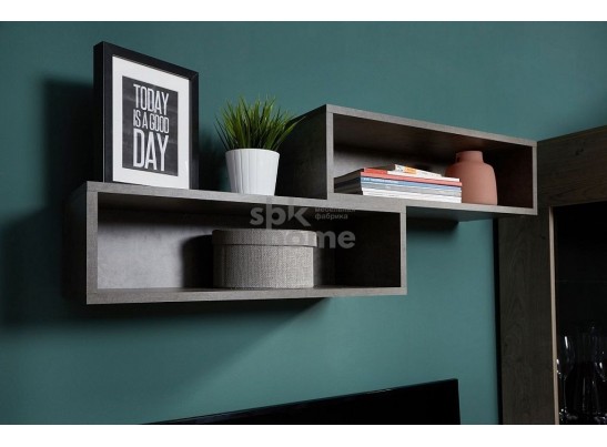 Полка-ниша Д-8, Денвер (650*270*195) Камень темный, 31311 в Набережных Челнах