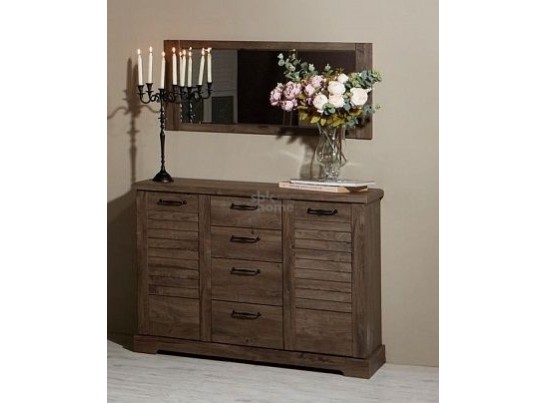 Зеркало, Кантри (1100*25*650) Орех Риббек темный, 11301 в Набережных Челнах