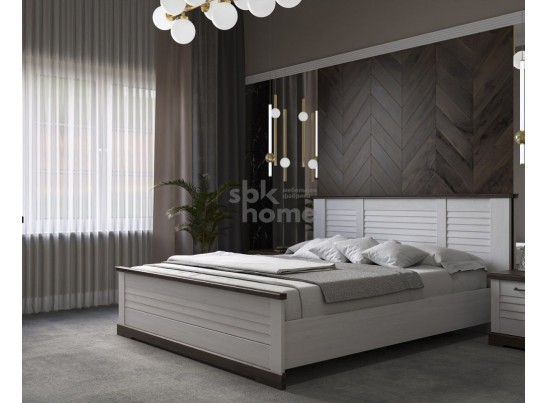 Кровать 1800, Кантри (2080*2095*1008) Сосна Андрерсен/Орех Риббек темный, 11405 в Набережных Челнах