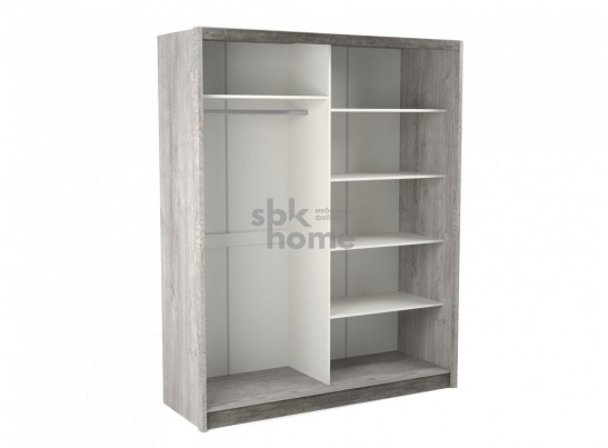 Шкаф-купе 2-х дверный NEW 2200, Денвер (1778*631*2200) Риббек серый, 11721 в Набережных Челнах