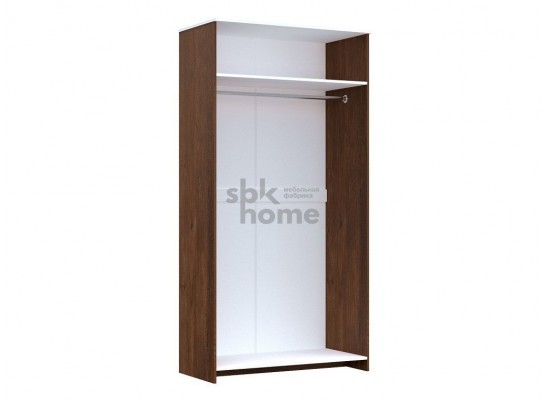 Шкаф для одежды 2-х дверный, Кантри (1124*556*2104) Орех Риббек темный, 30806 в Набережных Челнах