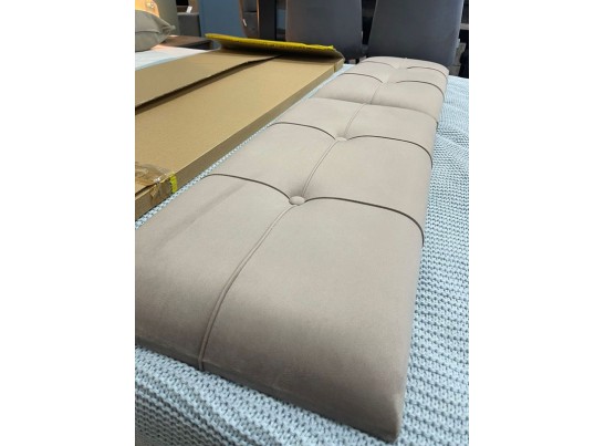 Мягкая вставка изголовья кровати Люкс 1800 светлая, Денвер (1760*365*60) Серый, 924156 в Набережных Челнах