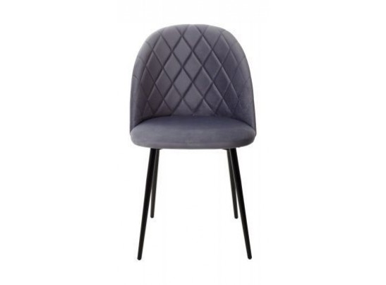 Стул серый AV 408/каркас черный, НИРВАНА (480*520*820), 4321 в Набережных Челнах