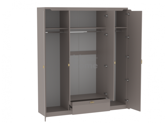 Шкаф 4-х дверный, Сиде (1960*520*2304) Мокко, 12611 в Набережных Челнах