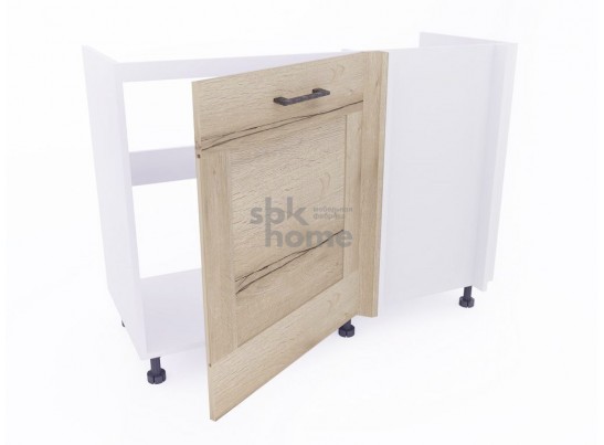 Стол под мойку угловой СМУ-120 левый, Дублин (1100*470*820) Дуб галифакс белый, 21674 в Набережных Челнах