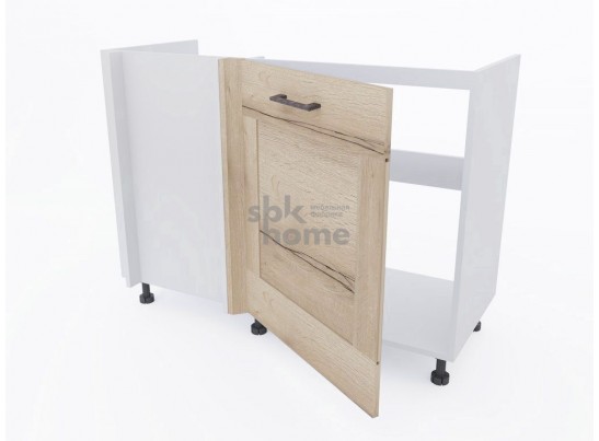 Стол под мойку угловой СМУ-120 правый, Дублин (1100*470*820) Дуб галифакс белый, 21675 в Набережных Челнах