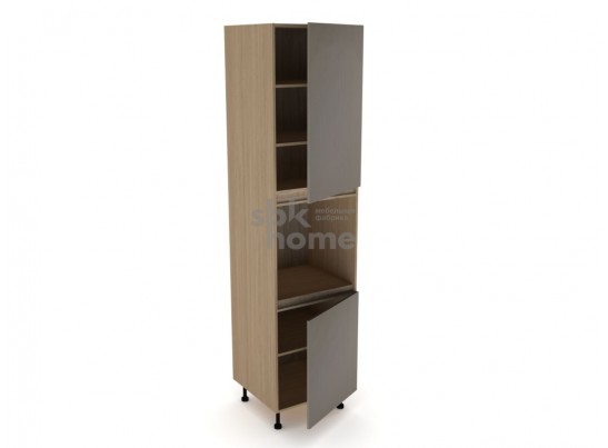 Пенал ПГ-60В, Женева (600*586*2456) Дуб Палермо/Серый камень , 22065 в Набережных Челнах