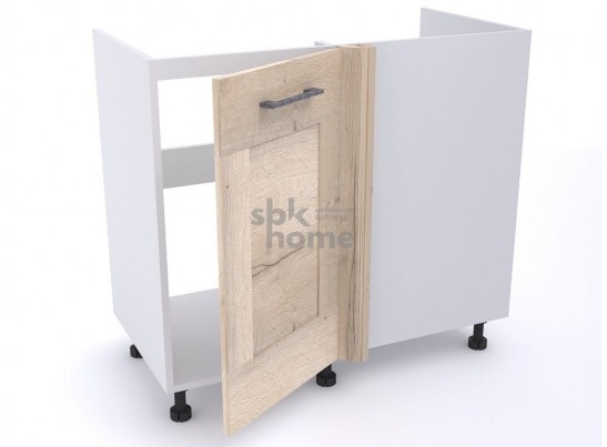 Стол под мойку угловой СМУ-100 левый, Дублин (900*470*820) Дуб галифакс белый, 21614 в Набережных Челнах