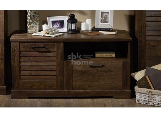 Тумба под ТВ, Кантри (1236*534*634) Орех Риббек темный, 30803 в Набережных Челнах
