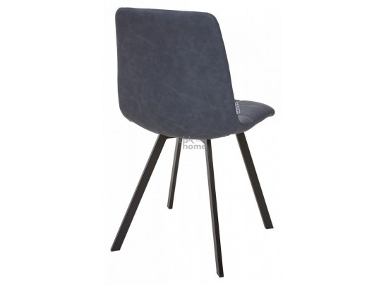 Стул модель SQUARE,синяя сталь RU-03/каркас черный, CHILLI (460*550*890) Синяя сталь, 2492 в Набережных Челнах