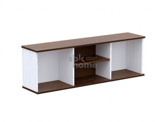 Шкаф-полка навесная, Кантри (1236*292*431) Сосна Андрерсен/Орех Риббек темный, 30907 в Набережных Челнах