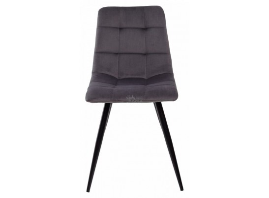 Стул DARK GREY, ВЕЛЮР UF 910-05/каркас черный, TERAMO (450*580*850) Темно-серый, 2605 в Набережных Челнах