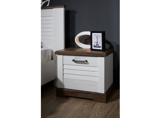 Тумба прикроватная, Кантри (512*408*484) Сосна Андрерсен/Орех Риббек темный, 11406 в Набережных Челнах