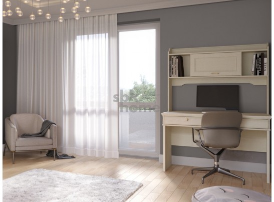 Надстройка стола письменного, Сиена (1284*274*965) Береза бежевая, 31807 в Набережных Челнах