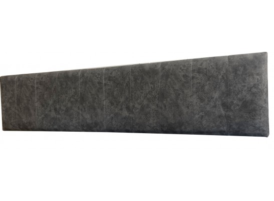 Мягкая вставка изголовья кровати Люкс 1600 (цельная), Денвер (1560*365*60) Серый, 933187 в Набережных Челнах