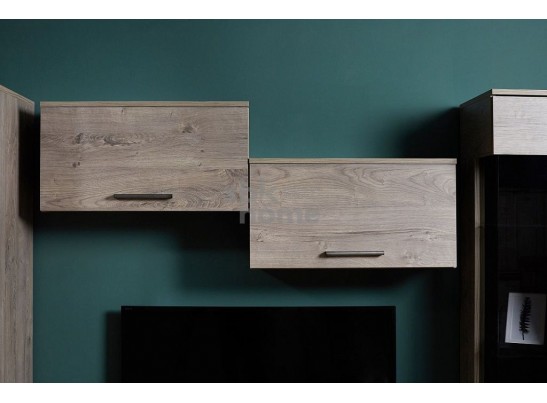 Шкаф-полка Д-9 навесная, Денвер (650*270*343) Риббек серый, 31312 в Набережных Челнах