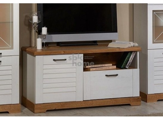 Тумба под ТВ, Кантри (1236*534*634) Сосна Андерсен, Орех Риббек натуральный, 31003 в Набережных Челнах