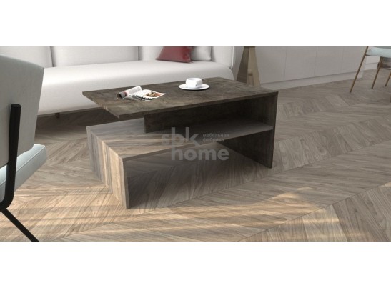 Стол журнальный №1, Честер (900*550*450) Риббек серый, 60504 в Набережных Челнах