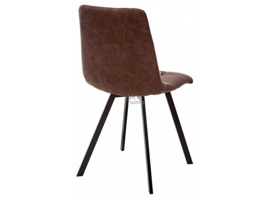 Стул модель SQUARE коричневый винтаж RU-05/каркас черный, CHILLI (460*550*890) Коричневый, 915097 в Набережных Челнах