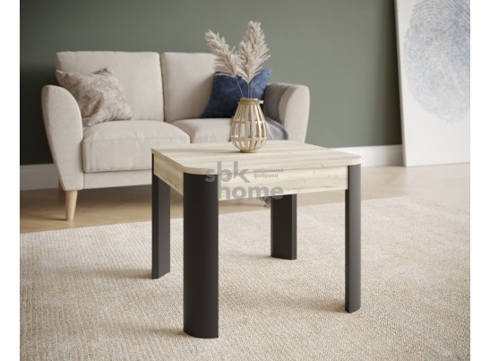 Стол журнальный, Квадро (550*550*450) Дуб галифакс белый/Фреско, 61008 в Набережных Челнах