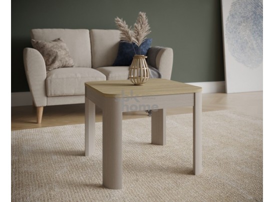 Стол журнальный, Квадро (550*550*450) Дуб Палермо/Серый камень , 61006 в Набережных Челнах