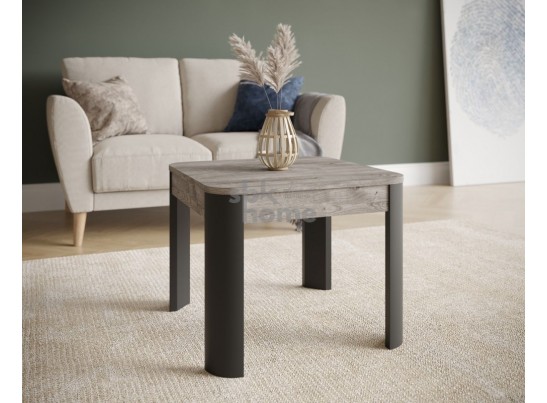 Стол журнальный, Квадро (550*550*450) Риббек серый/Фреско, 61007 в Набережных Челнах