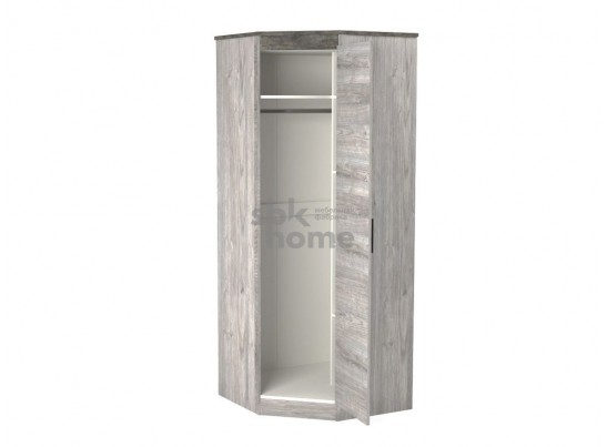 Шкаф угловой 2194, Денвер (879*879*2194) Риббек серый, 11730 в Набережных Челнах