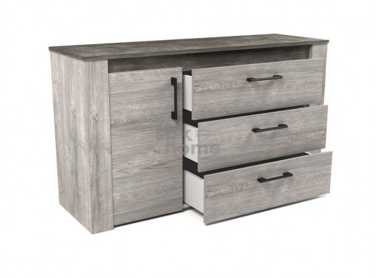 Комод, Денвер (1300*435*750) Риббек серый, 11703 в Набережных Челнах