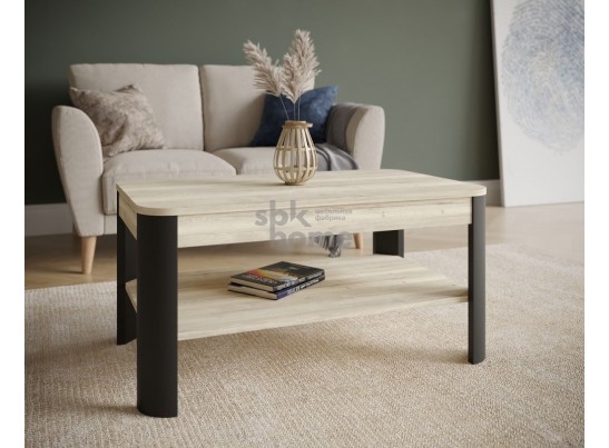 Стол журнальный, Лацио (900*550*450) Дуб галифакс белый/Фреско, 60902 в Набережных Челнах